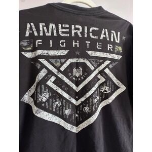 American Fighter Graphic‎ Print Crew Neck T-Shirt Mens